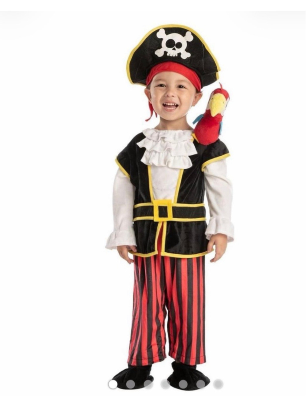 Kids Pirate Costume with Parrot NEW